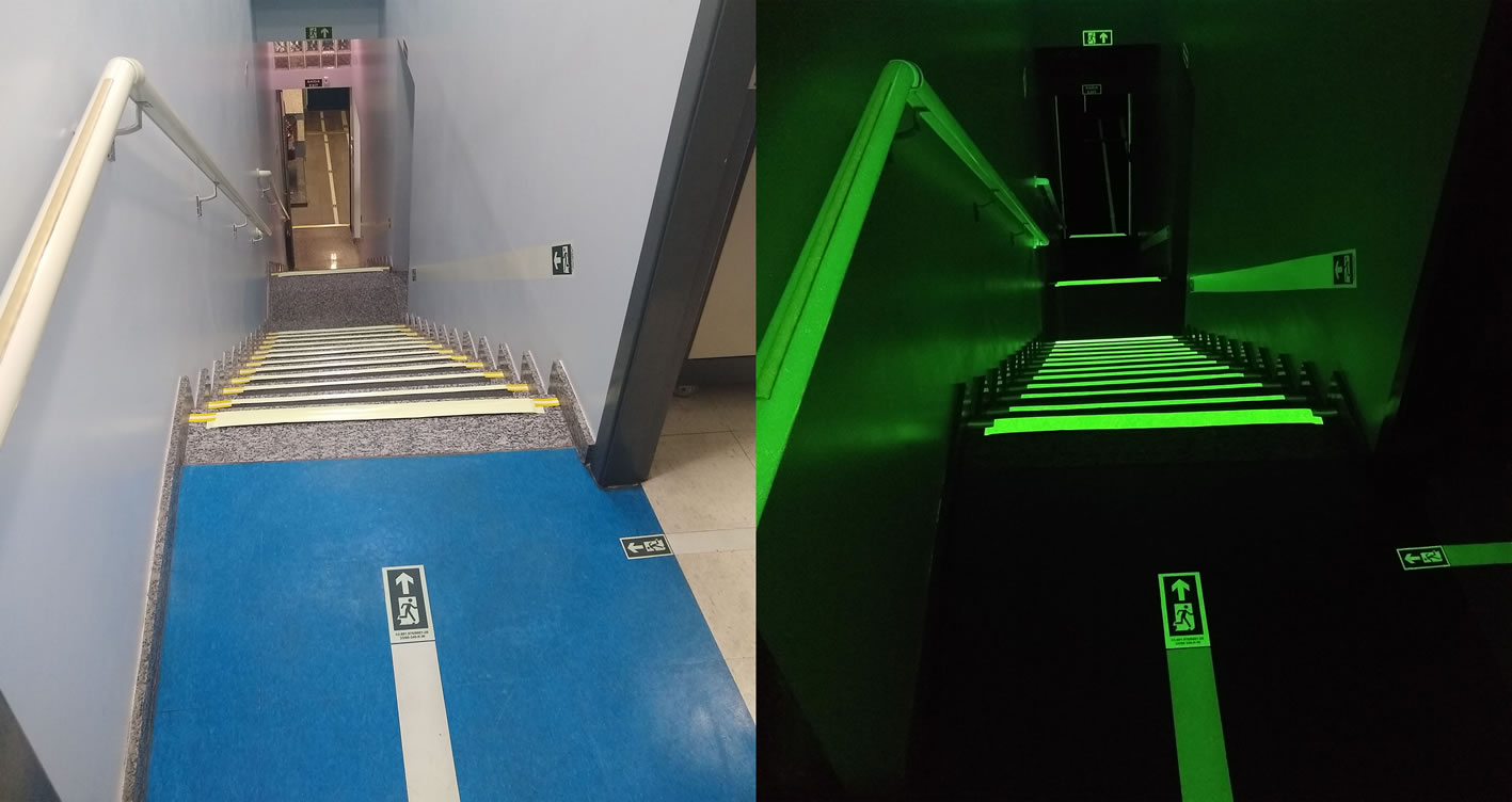 Faixas Antiderrapantes Fotoluminescentes